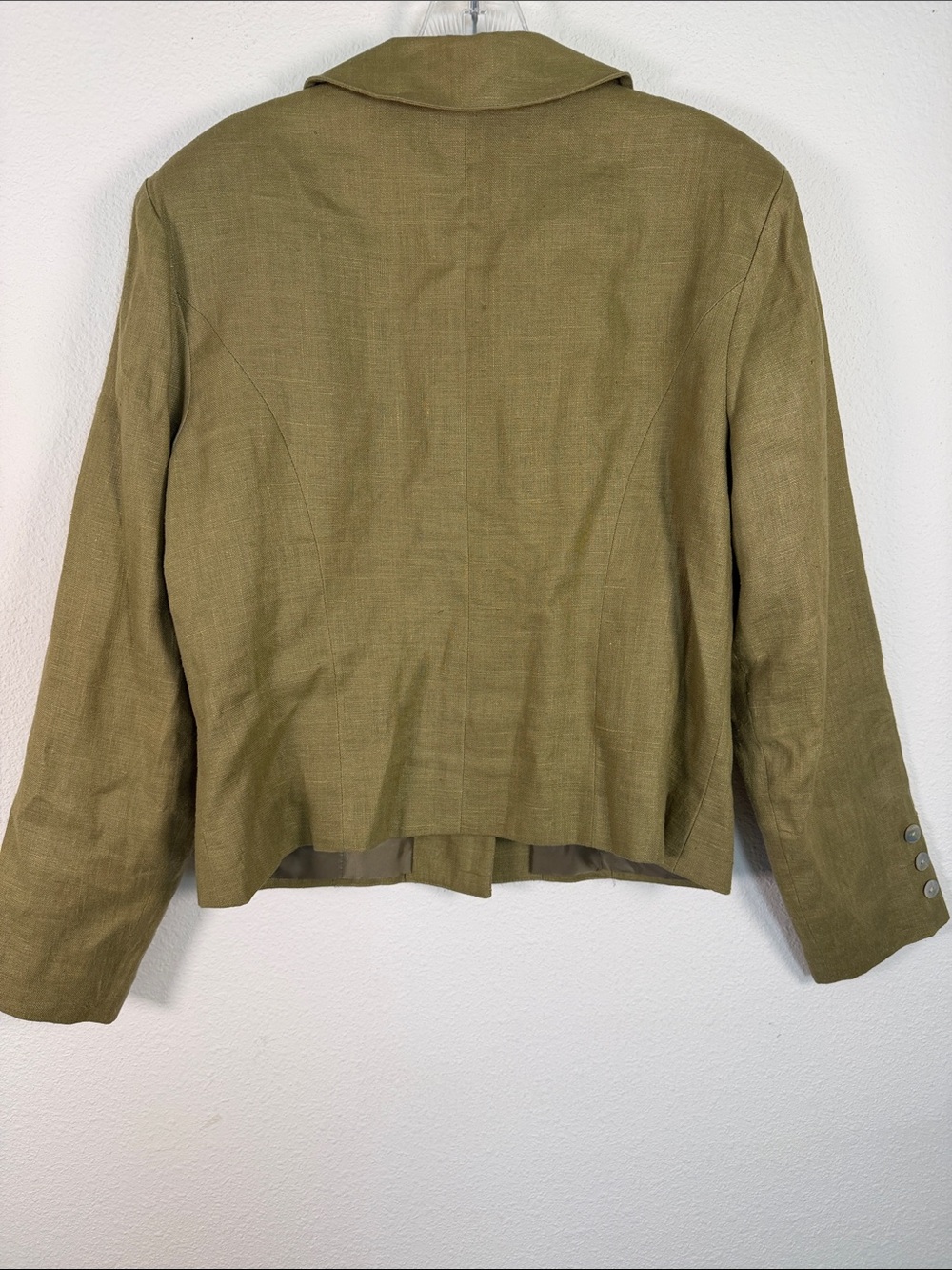 Ali Miles size 15 linen green jacket size 14 - Picture 3 of 8